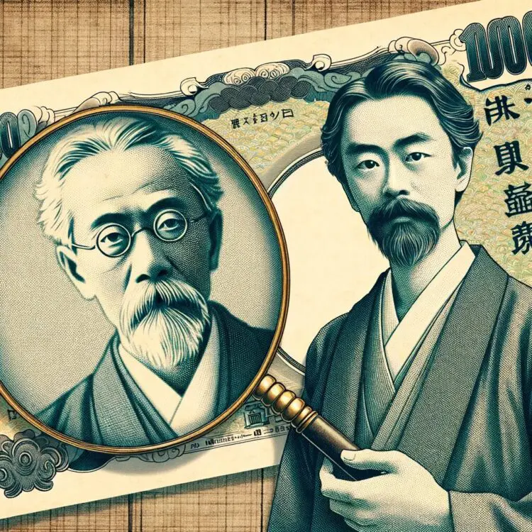 夏目漱石をイメージさせる風景：漱石のお札の価値